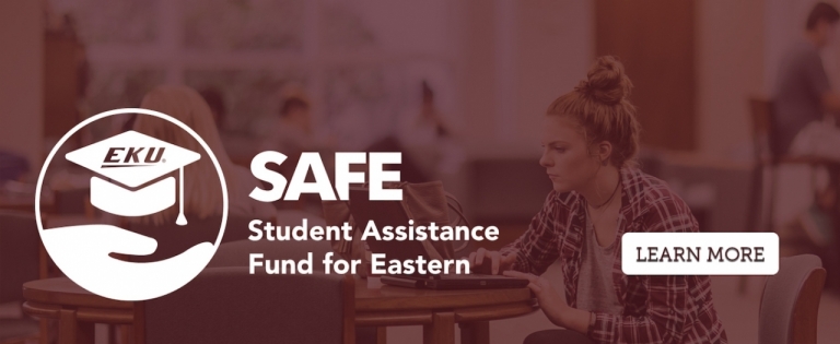 a graphic for the Student Assistance Fund for Eastern Kentucky University